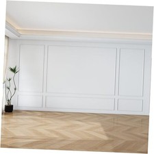 Pangda Peel and Stick Wall Molding KitD Premade Accent 35 x 68in + 99 x 68in 3
