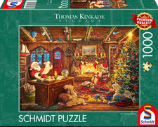 SCHMIDT 1000 PIECE PUZZLE SANTA CHECKING HIS LIST 2026 PRE ORDER OUT KINKADE