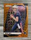 2024 Panini Prizm - Rookies Drake Maye #329 Orange Lazer Prizm (RC)