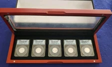 2013-S SILVER NATIONAL PARK QUARTER SET "FIRST DAY OF ISSUE" ANACS PR 70 DCAM