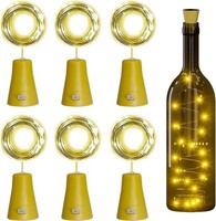 6 StüCk Led Flaschenlichter Solar, Flaschenlichterkette Korken Lichterkette