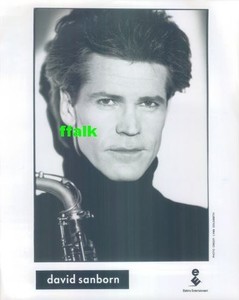 Press Photo & Release: DAVID SANBORN 8x10 B&W 1994