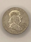 1963-D Franklin Half Dollar 90% Silver Denver Mint Circulated Ungraded Coin