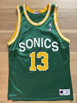 Champion NBA Seattle Sonics #13 Kendall Gill Basketball Jersey