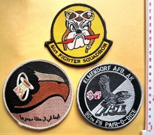 USAF Patch Konvolut 61st 90th 94th Fighter Squadron Langley Luke Elmendorf AFB