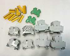 Lot of Allen Bradley 1492-JD3, 1492-J4, 1492-EAJ35, 1492-JG4 Terminal Blocks