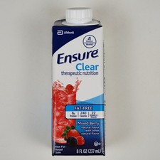 Ensure Clear Mixed Berry 24 Pack 8 oz Therapeutic Nutrition Drink Exp 08/01/2026