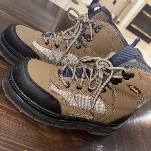 Cabela's Ultralight Studdable Felt Sole Fly Fishing Wading Boots Mens Size 7