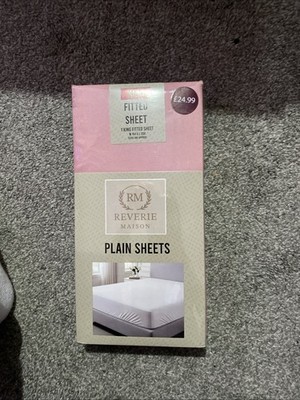 King Size Rosa Spannbettlaken Bettwäsche 100% Polyester King Size UVP 24,99 £ Brandneu in Verpackung
