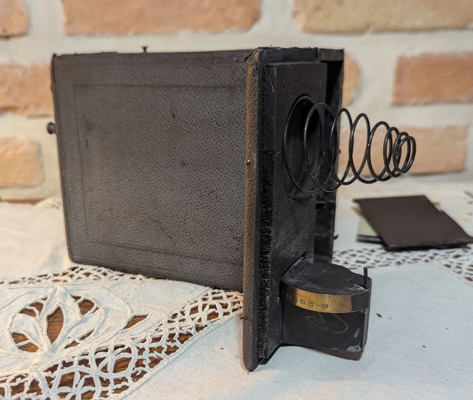 Appareil photo ancien vintage "Détective " A Plaque Fin XIX Ème - Photo 4/4