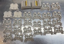 Lot of 32 Weidmüller WDU 6  DIN Rail Terminal Blocks 4mm Screw Clamp 550V