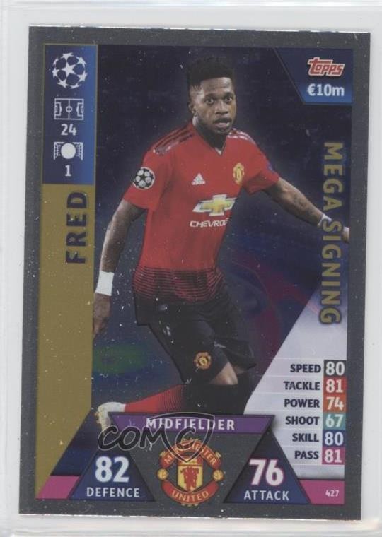 2018-19 Topps UEFA Champions Match Attax Mega Signing Fred #427 0u0l