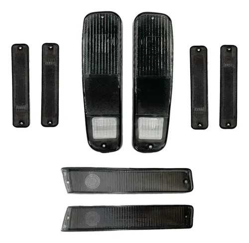 FORD Truck 8pc SMOKE F100 F150 F250 78 79 1978 1979 Tail Light Front Side Marker - Picture 1 of 16