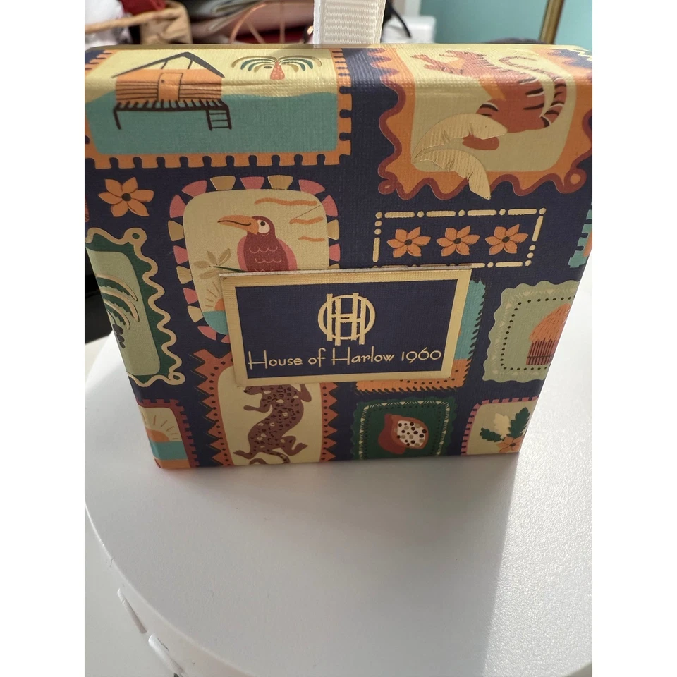 Pendientes House of Harlow 1960 Tono Dorado Moderno Geométrico Latón en Caja Foto 4 de 4