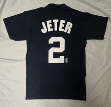 New York Yankees Derek Jeter 2 Majestic Tee - Mens Small MLB Players Choice