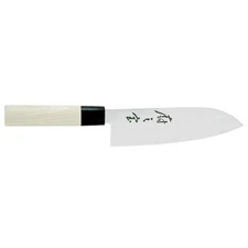 MERCER CUTLERY M24407 Santoku Knife,165 mm Blade,Wood Handle 6AKP9