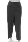 Piazza Sempione Women Dress Pants Gray Canvas Animal Print Zip Size M — photo 1