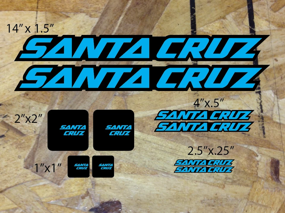 Santa Cruz Mountain Bike USA Made Replacement Decals Stickers Frame Heavy Duty