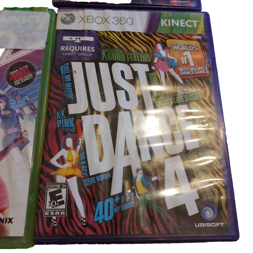 LOTE 9 Zumba Fitness, Dance Central, Just Dance Xbox 360, Kinect Probado Funcionando Foto 3 de 4