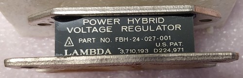 '1 PIECE' PN# FBH-24-027-001, FBH24-027-001, FBH24-27-1 LAMBDA VOLTAGE REGULATOR - Picture 3 of 6