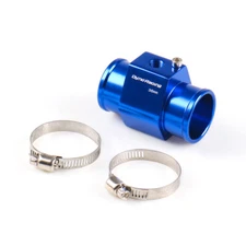 36mm Water Temp Temperature Joint Pipe Sensor Gauge Radiator Hose Adapter Blue