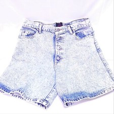 Vintage Sasson Classic Relaxed High Waisted Mom Denim Shorts Acid Wash 11/12