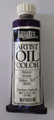 New VTG Binney & Smith Liquitex Permanent Pigments  #391 PRISM VIOLET Oil Color