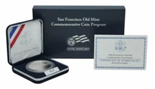  (1) 2006 S San Francisco Old Mint $1 Proof Silver Dollar Coin w/Box & COA