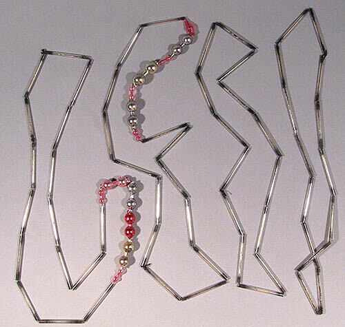 Set ghirlanda 4 bicchieri Natale Vecchio Vintage Russo NATALE Ornamento Capodanno - Foto 1 di 1