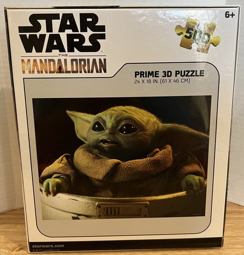 NEW SEALED Star Wars Mandalorian Prime 3D Puzzle 500 Pieces Disney Yoda - Picture 4 of 8