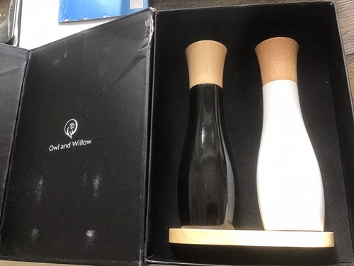 owl and willow salt and pepper grinders