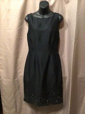 Une Deux Trois Beaded Silk Dress Vintage from Europe Sz 8