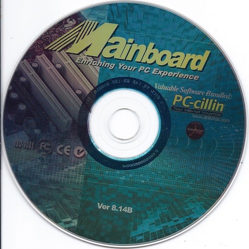 Mainboard PC CD with PC-Cillin software bundled