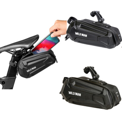 Bicycle Tail Bag Hard Shell Saddle Bag Cycling Rear Bag Cycling Storage Gear