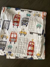 POTTERY BARN KIDS TRANSPORTATION F/Q Flat Sheet