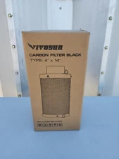 Vivosun 4 inch air carbon filter Black 306146-0412