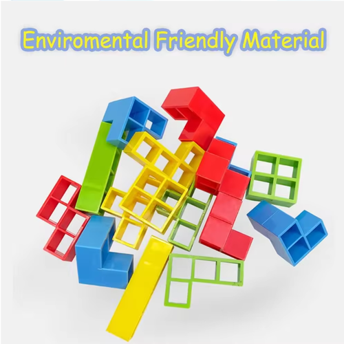 48 Pcs Tetra Tower Balance Stacking Blocks Game, Board Games for Family - Picture 6 of 12