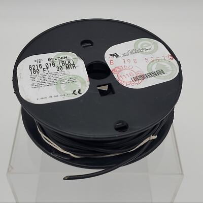 Belden 8216 010 100 FT Coaxial Cable RG-174 26 AWG 7x34 50 OHM Transmission Wire