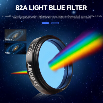 Svbony SV233 Telescope Eyepiece Kit, 6mm, 17mm PLOSSL Eyepiece, 2x Barlow Lens, Moon, ND4, 82A Color Filter, with a Portable Bag, Seven-Piece Telescope Accessories for Astronomical Visual Planets