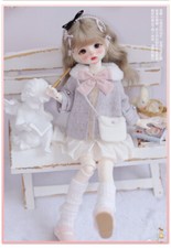 1/6 BJD Doll Full set Girl SD Ball Jointed Body Resin Dolls Face Makeup Eyes Wig