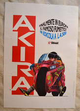 AKIRA, Glenat prima edizione italiana 1990, locandina per edicole - rarissima
