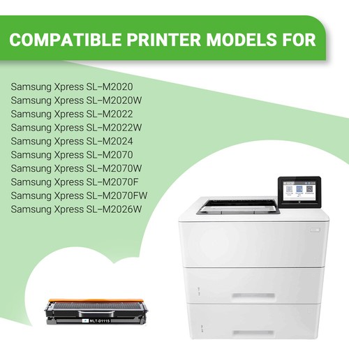 MLT-D111S Black Toner fits for Samsung Xpress M2020 M2026W M2022W M2020W M2070W - Picture 3 of 11