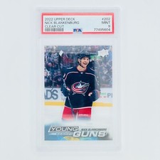 Nick Blankenburg CLEAR CUT PSA 9 💎 2022-23 Upper Deck #202 Young Guns RC