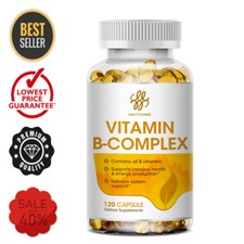 Vitamin B Complex Supplement 8 Super B Vits 120 Capsules with Choline  Inositol
