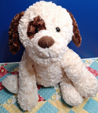 Toys R Us Cream Floppy Puppy Dog Plush Stuffed Animal Very Soft Toy 17"ish