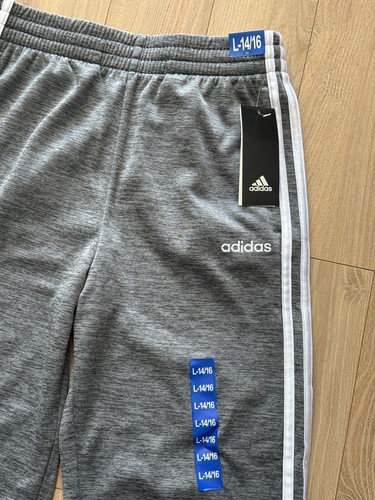 Adidas Jogger in Pile Ragazzo Ragazzo Grigio 14/16 Nuovo con etichette - Foto 2 di 5