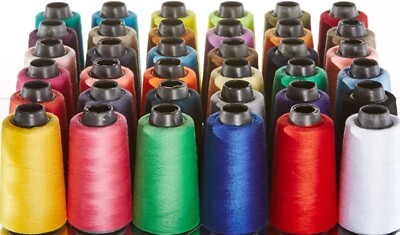 Hardy'sTextile 100%Polyester Yarn Count 40s/2 Sewing Thread 1800m/Cone 37Colours