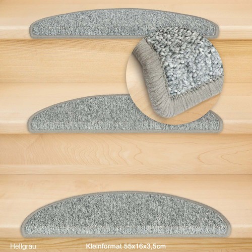 Stufenmatte Treppenmatte Rambo Kleinformat 55x15x3,5cm Halbrund 1 Stück - Bild 12 von 14