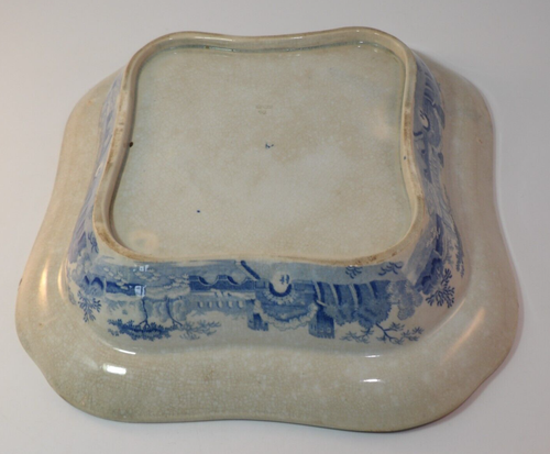 Antique Spode 9.25" Blue & White Castle Pattern Lidded Tureen c1830 GAC - Picture 8 of 15