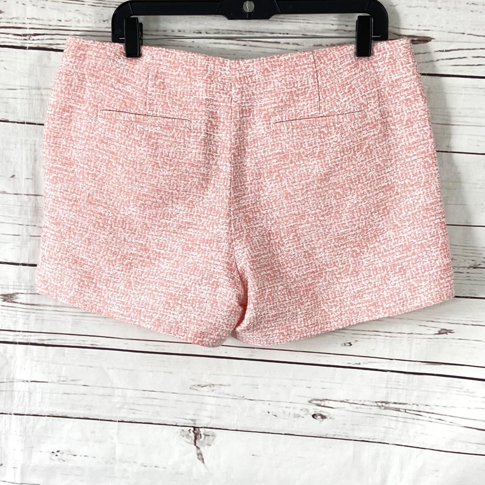Pantalones Cortos Southern Tide Para Mujer 12 Conchas Rosa Kait Tweed Festoneado Foto 4 de 4